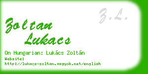 zoltan lukacs business card